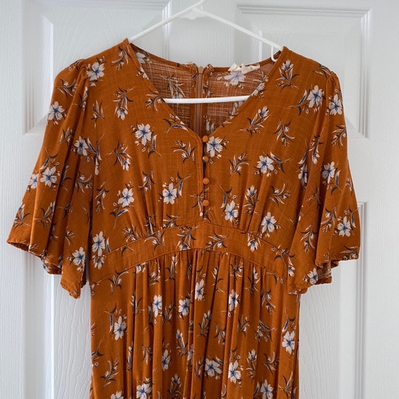 Roolee Dresses & Skirts - Rust-colored Floral Midi